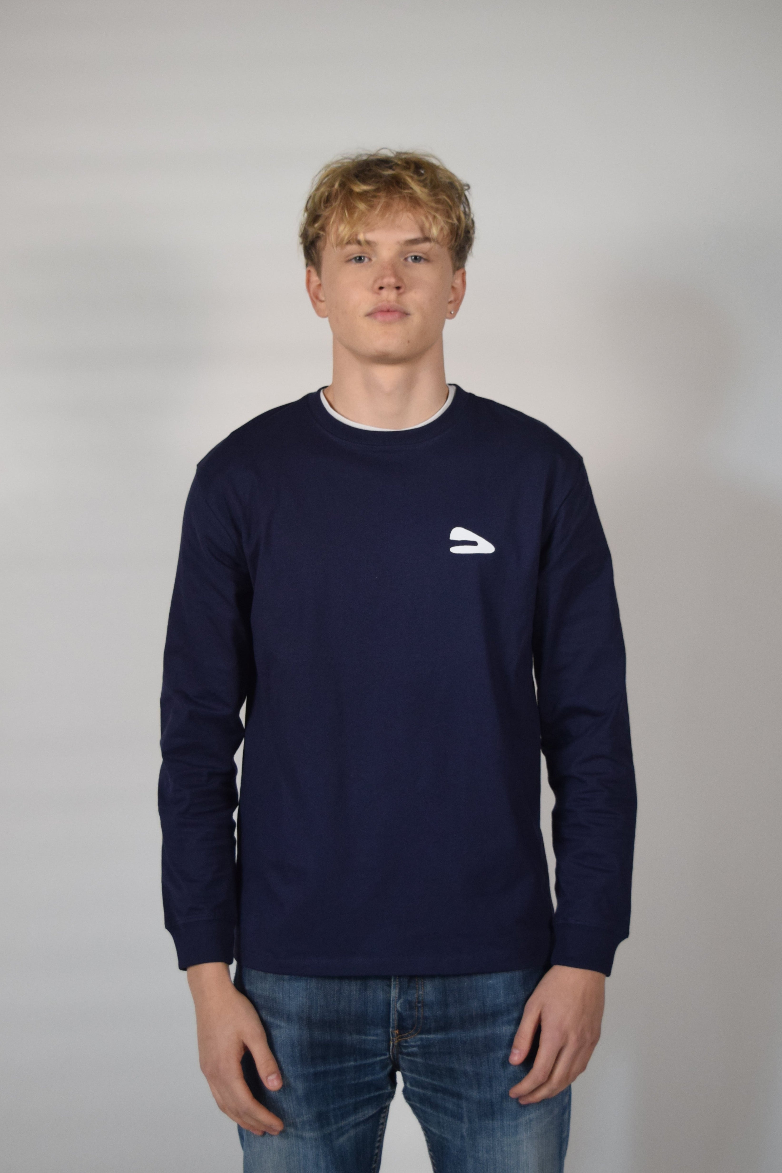 Longsleeve navy blue Logo