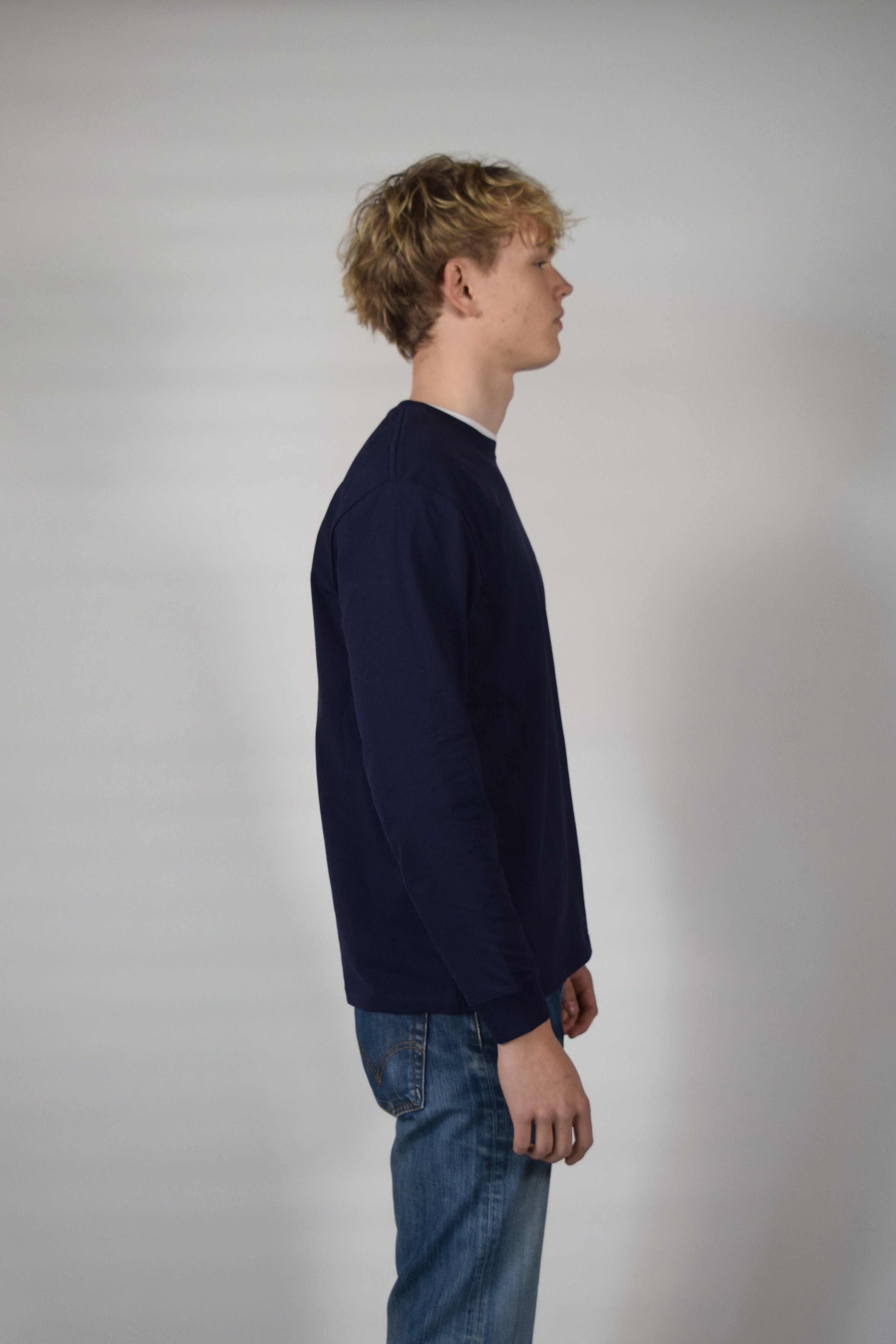 Longsleeve navy blue Logo