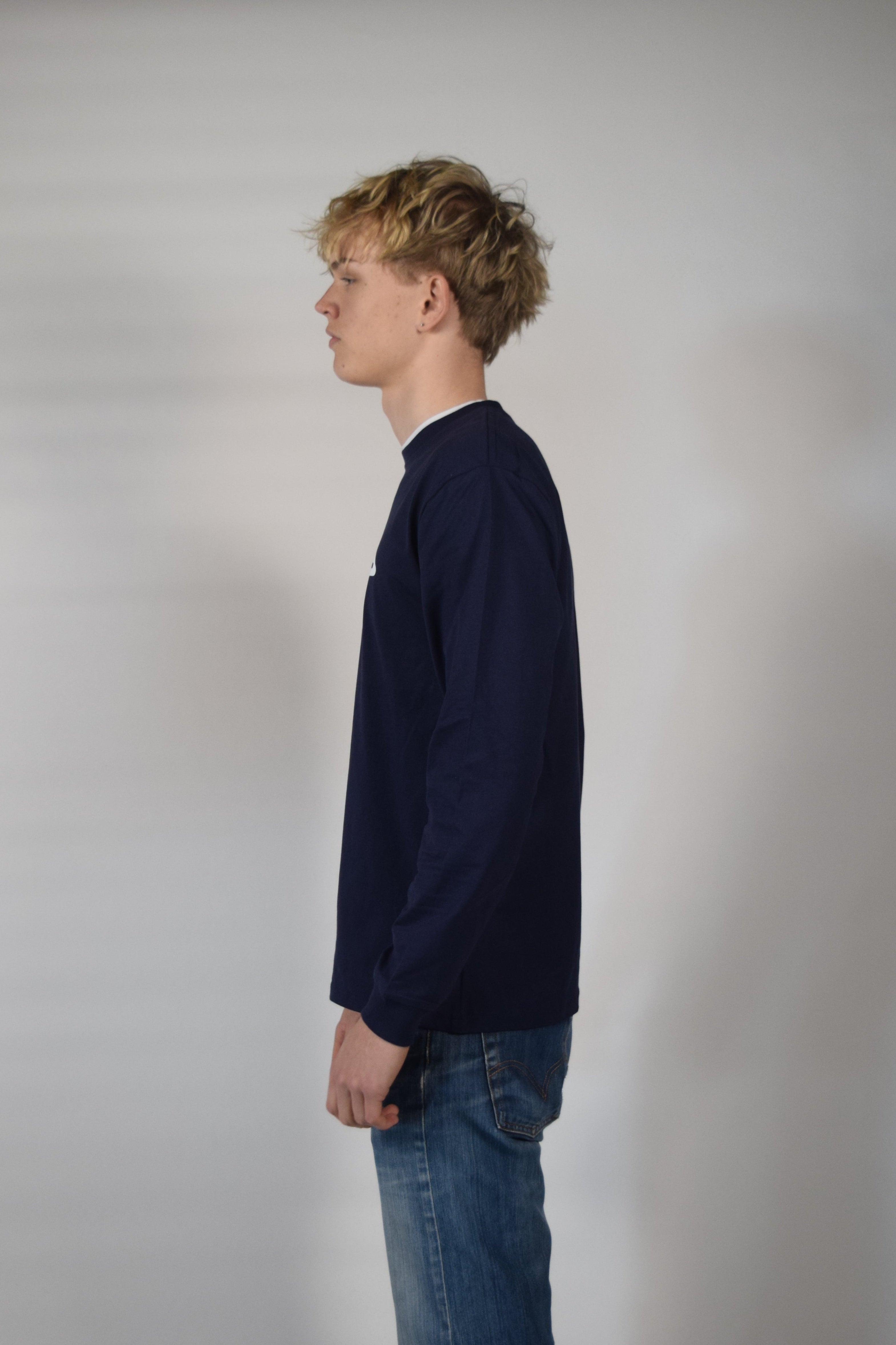 Longsleeve navy blue Logo