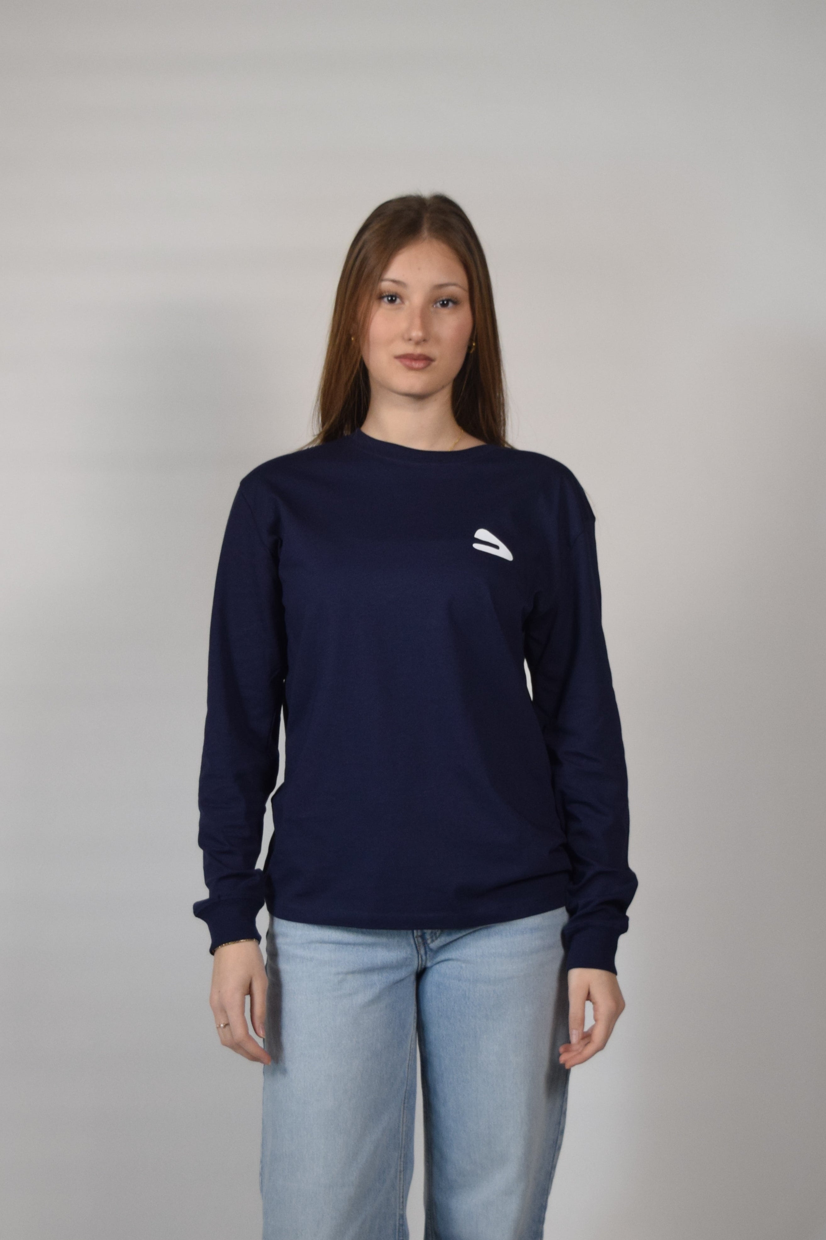 Longsleeve navy blue Logo