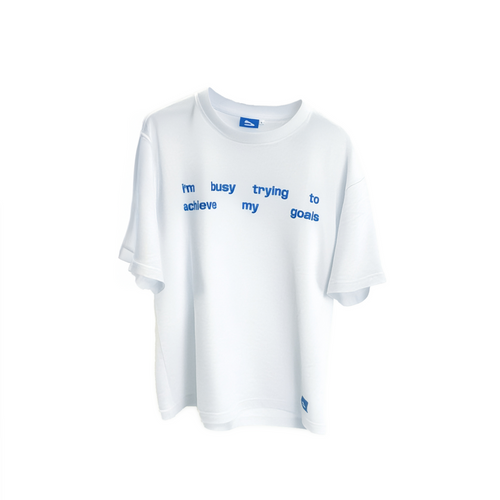 White Shirt with Embroidery – Minimalistic & Motivated